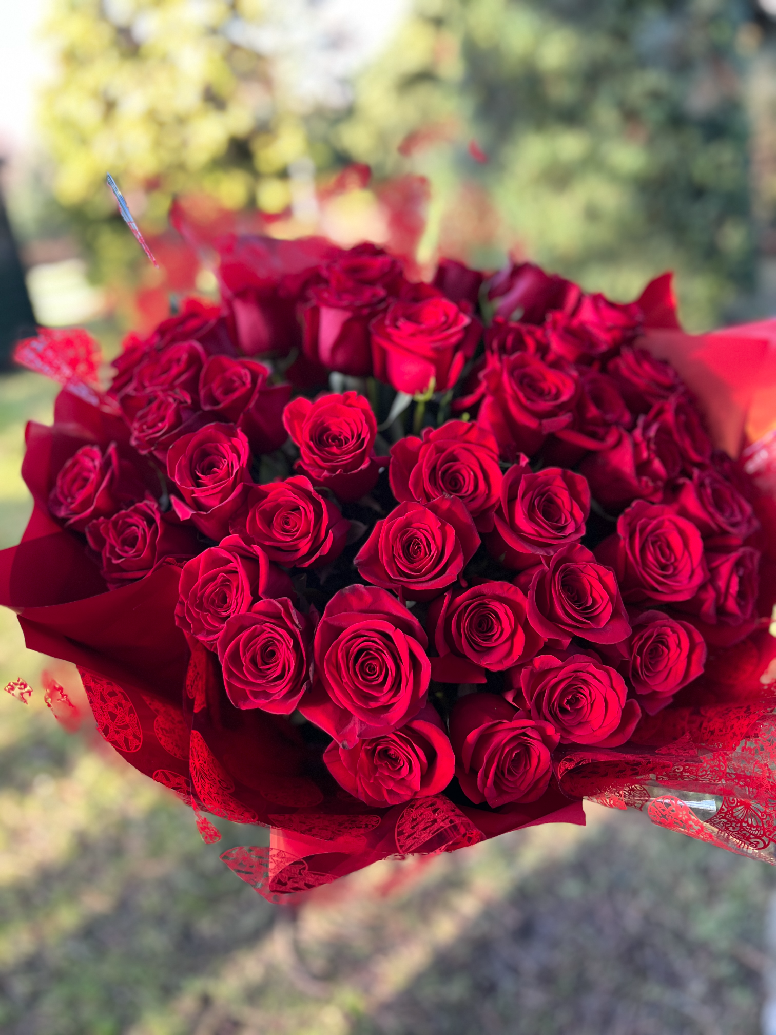 Bukiet Róż „Płomienne Uczucie”